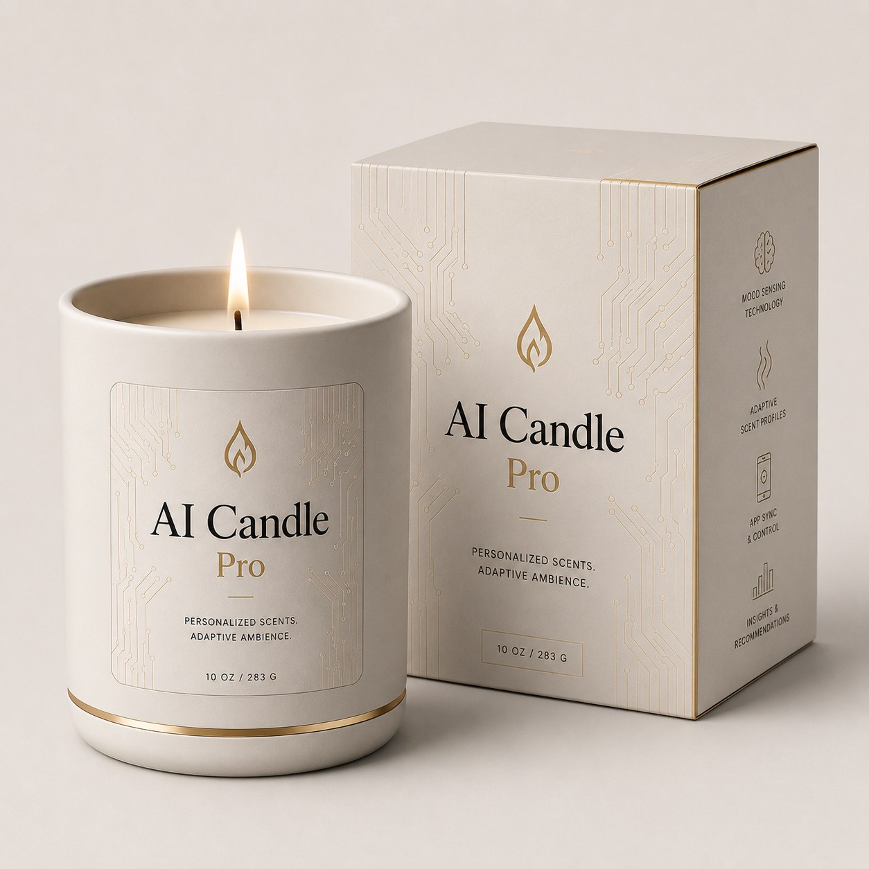 AI Candle Pro i nærbilde